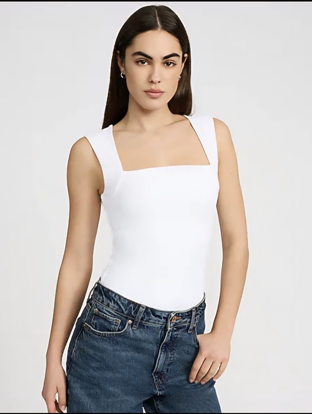 Express Body Contour High Compression Curved Neck Bodysuit